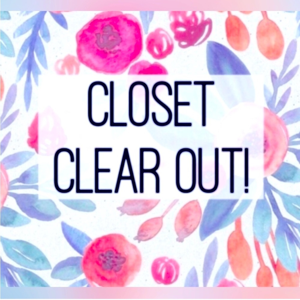 Closet clear out! Everything must go!